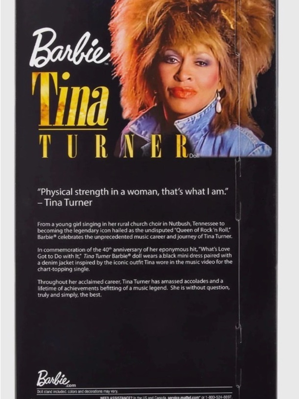Tina Turner signature Barbie Light Blue Denim Jean Jacket with Gold Buttons - Picture 7 of 7